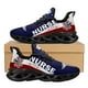 thumbnail image 1 of Zapatillas deportivas transpirables de verano con estampado de líneas azules y doble caña de serpiente, cómodas y a la moda, sencillas y suaves., 1 of 6