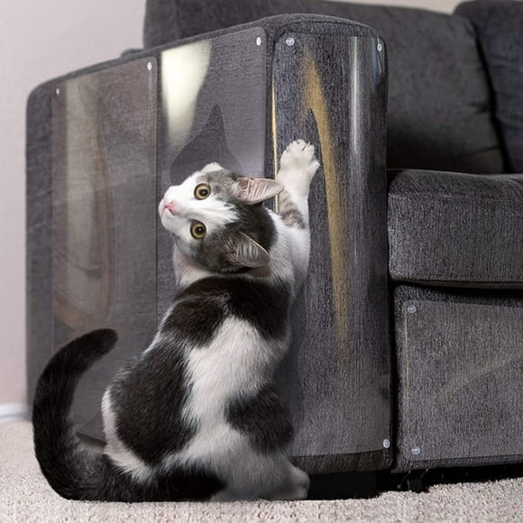 Heavy Duty Cat Scratch Deterrent, Clear Couch Protectors from Cats Scratching, Furniture Protectors for Sofa, Doors, Anti Cat Scratch Tape Guards for Furniture Protectors