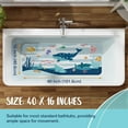 thumbnail image 6 of Non-Slip Bathtub Mat with Powerful Suction Cups, 40x16 Large Size Quick Drain for Safety in Showers and Tubs, Machine Washable Durable PVC Comfortable & Safe (Dark Whale), 6 of 6