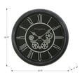 thumbnail image 4 of Monarch Specialties I 9072 - Horloges, Rondes de 23 Pouces, Mécanisme à Engrenages, Horloge Murale, Noir, Transitionnel, 4 of 4