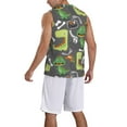 thumbnail image 2 of Sikiie Cartoon Dinosaurs Basketball Jersey Reversible Men's Mesh Athletic Sports Shirts Training Practice S-4XLX-Large, 2 of 6