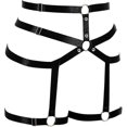 thumbnail image 2 of Arnés del cuerpo de las mujeres Punk Liga Pierna Cintura Danza Elástico Gótico Carnaval Accesorios, 2 of 4