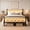 Black, variant on Zimtown Twin Bed Frame with Smart LED Light, Metal Platform Bed with Charging Station, Black