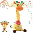 thumbnail image 1 of Interactive Giraffe Plush Toy - Sings, Dances, Lights Up, and Repeats What You Say, Musical Rocking Electronic Toy for Kids, 1 of 5