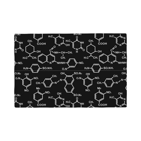 

Placemats Set of 4 Chemistry Formulas 1 Heat Resistant Non - Slip Place mats Waterproof table mat for Kitchen Dining-4片装