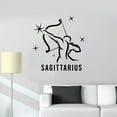 thumbnail image 3 of Sagittarius Archer Silhouette Fire Sign Symbol Horoscope Astrological Chart Zodiac Sign Vinyl Wall Art Sticker Wall Decal For Home Room Wall Office Living Room Wall Decoration Decal Size(10x8 inch), 3 of 3