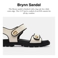 thumbnail image 2 of Sandal Coach Brynn, tela negra y tiza para mujer, tamaño 6.5, 2 of 5