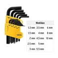 thumbnail image 3 of Juego de 13 llaves Allen standard con organizador, Pretul Pretul ALL-13P-P, 3 of 4