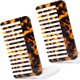 thumbnail image 1 of wonim44 Fsmiling Hair Detangling Comb, Small Travel Purse Wide Tooth Pocket Comb for Thick Curly Wavy Hair, Acetate Hair Detangler Comb for Wet And Dry, 2 Pack, 1 of 1