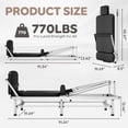 thumbnail image 6 of Pilates Reformer,91-Inch Professional Pilates Machine with 800LBS Capacity,Pre-Installed,Silent Smooth Glide,Adjustable Height, 6 of 7