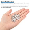 thumbnail image 4 of CHUANK 200Pack 6mm Rondelle Spacer Beads  Silver Plated Rhinestone Spacer Beads for Jewelry Making Supplies  Gold White, 4 of 6