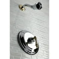 thumbnail image 5 of Kingston Brass KB3639ALSO Restoration Pressure Balanced Shower Faucet, Brushed Nickel & Polished Brass, 5 of 6