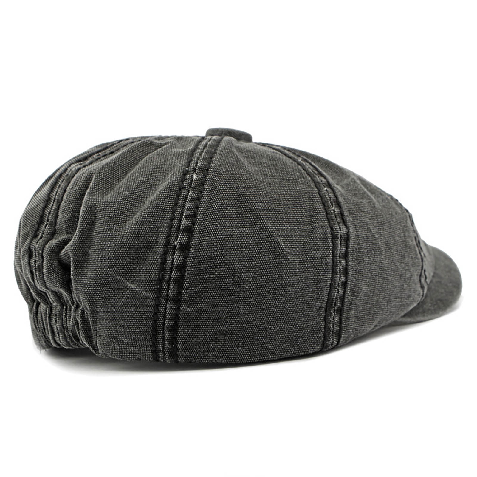 1934 Women\'s Denim Beret Cap - Comfortable Painter Hat For Outdoor, Autumn, Camellia Denim Beret | Floral Painter Style - sunfere main image 2
