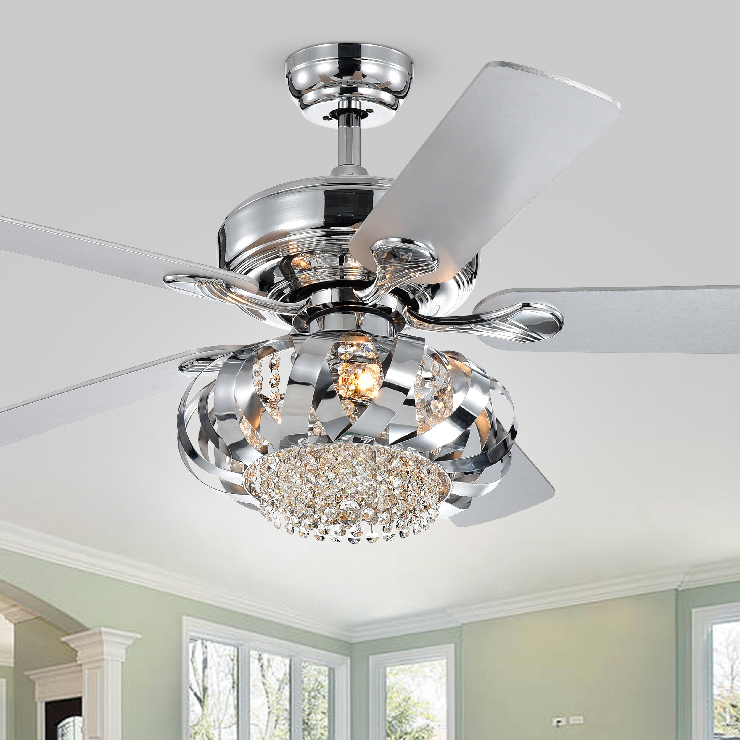 Warehouse of Tiffany Rexie 52-inch 5-Blade 3-Light Ceiling Fan