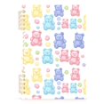 thumbnail image 7 of FORMRS 1-Subject Spiral Notebook 8" x 5" College Ruled 60 Refillable Sheet A5 Hard Cover, Colorful Gummy Bears Pattern, 7 of 7