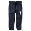 OshKosh Bgosh Big Boys Active Wear Logo Fleece Pants- Navy- Size 12 Kids