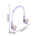 thumbnail image 3 of Ventilador portátil de doble cabezal recargable por USB ZJT250127336 | Ventilador de escritorio turbo de alta velocidad con flujo de aire ajustable | Diseño compacto de colores contrastantes, 3 of 4