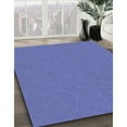 thumbnail image 3 of Ahgly Company Machine Washable Indoor Square Transitional Sky Blue Area Rugs, 4' Square, 3 of 7