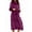Deep Purple, variant on Plush Robe for Women, Long Flannel Winter Bath Robe, Plus Size Black XL