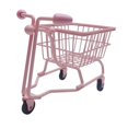 thumbnail image 2 of Mini carrito de compras, mini cesta de almacenamiento, modelo de carrito, lindo accesorio de fotografía. rosa, 2 of 9