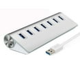 thumbnail image 3 of 7-Port USB 3.0 Hub with 18W Fast Charging - High-Speed 5Gbps Data Transfer, Compact & Portable Design for PC, Laptop & Travel Use (Universal Compatibility with USB-A/USB-C, Stable Power Supply), 3 of 10