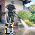 thumbnail image 3 of Electric Pressure Washer, 4200PSI Portable Power Washer, Hidrolavadora with Adjustable Nozzle Angle, for Cars, Driveways, Fences, Patios, Home Washing - Orange, 3 of 6