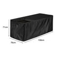 thumbnail image 7 of JUNWELL Patio Deck Box Cover Waterproof Storage Deck Boxes Covers for Indoor and Outdoor Furniture  Black 131*69*71cm, 7 of 7