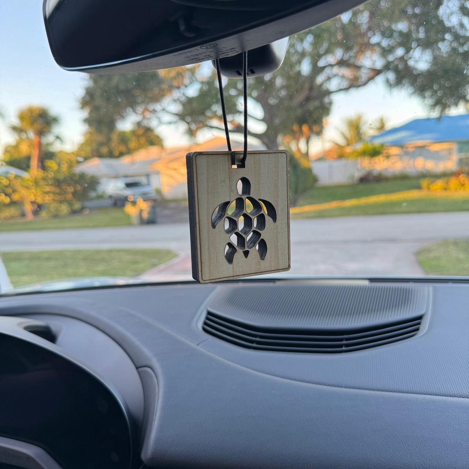 Paradise Air Hanging Wood Air Freshener, Laser Cut Design, 1 Unit, Red Ice
