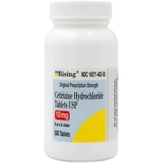 Rising Health Cetirizine Hydrochloride Allergy Medicine Tablet for Allergy, Sneezing, Runny Nose & Itchy Eyes 10mg 500 Count