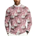 thumbnail image 2 of Wutalume Men's Christmas Print Crewneck Sweater, Long Sleeve Ribbed Knit Pullover, Relaxed Fit Casual Business Knitwear for Holiday Parties and Daily Wear,Red S, 2 of 6