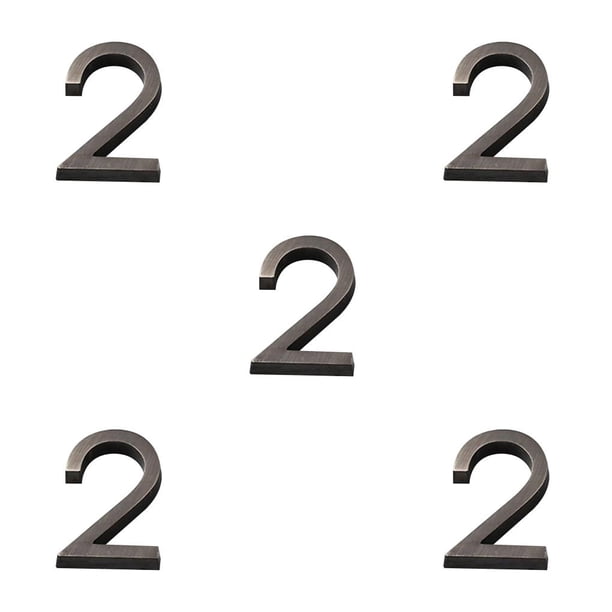 Advancent Señales de puerta 3D para Hotel, placas de dirección de edificio de apartamentos, placa de sala de reuniones, decoración numérica, Type5 NO5
