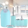 thumbnail image 1 of Tbest 6pcs Bathroom Accessory,6PCS Bathroom Accessory Set Bin Dish Cup Toothbrush Holder Toilet Brush,6pcs Bath Set, 1 of 8