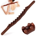 thumbnail image 1 of Barra de masaje Guasha Wood Therapy para dar forma al cuerpo, 31 perlas, 1 of 6