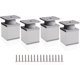 thumbnail image 1 of CHAO Patas ajustables para muebles, 4 patas de gabinete, 50 mm de altura ajustable, 0-20 mm, patas de mesa de aluminio para escritorios, sofás y muebles de bricolaje, 1 of 5