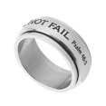 thumbnail image 4 of Women's Stainless Steel Spinner Ring - God Is Within Her She Will Not Fail Bible Christian Religious Ring Fashion Jewelry a Unique Anxiety & Stress Relief Gift for Women or Men!, 4 of 5