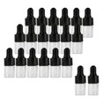 thumbnail image 2 of 20 Pieces Empty Glass Dropper Bottles Containers for Perfume Essential Oil Oils Liquids Black 1ml, 2 of 8