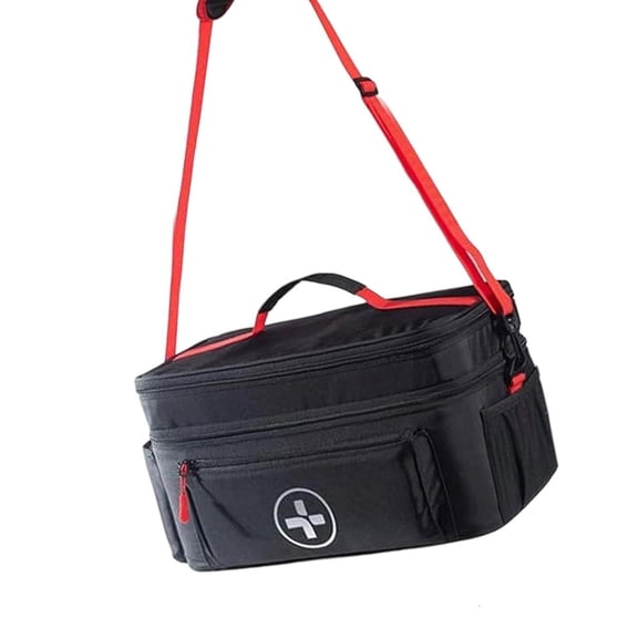 YIGSECU Emergency Medicine Storage Case Bag Double Compartment Design Removable Dividers