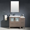 thumbnail image 3 of Fresca Torino 42" White Modern Bathroom Vanity with Side Cabinet & Integrated Sink, 3 of 4