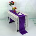 thumbnail image 3 of Party Table Runner,30*275cm Table Runner Wedding Satin Table Runner Banquet Table Runner Cutting-Edge Features, 3 of 4
