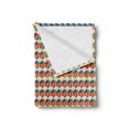 thumbnail image 2 of Geometric Soft Flannel Fleece Blanket, Retro Style Circles and Squares Colorful Illustration Ornamental Sixties Motifs, Cozy Plush for Indoor and Outdoor Use, 50" x 70", Multicolor, by Ambesonne, 2 of 5