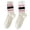 A-Pink194, variant on Unisex Crew Socks Striped Vertical Ribbed Socks Stretchy Stylish Leisure Activities Hosiery