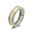 thumbnail image 2 of HeartsAndYou 5ct Natural Yellow Sapphire Ice Eternity Wedding Band 100% 14k SOLID White Gold, 2 of 9