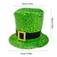 thumbnail image 3 of Xihbxyly Sombrero de San Patricio, Diseño de Duende de Terciopelo Verde, Perfecto para Fiestas, Bares, Obras Escolares y Celebraciones Del Día de San Patricio. Talla Única para Adultos, 33 X 33 X 20, 3 of 7