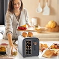 thumbnail image 7 of Stainless Toaster LCD Display&Touch Buttons, 6 Bread Selection, 7 Shade Setting, 1.5''Wide Slot, Removable Crumb Tray, 1350W, Black, 7 of 7