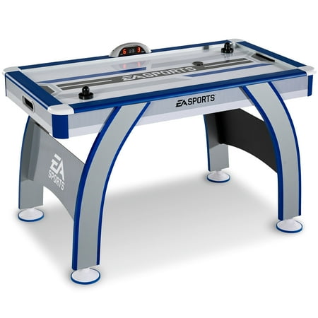 EA Sports 54" Air Powered Hockey Table, LED Electronic Scorer, Gray/Blue