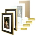 thumbnail image 3 of Mat Board Center 12x16 Picture Frame Matted to 8x12 Photo, Black/Classic Gold, 3 of 8