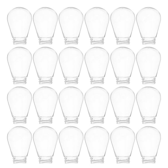 CTIRCHIU 30Pcs Clear Light Bulb Covers Plastic Protective Shells for String Light Decoration