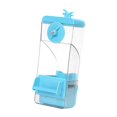thumbnail image 2 of Alimentador de jaula de pájaros automáticos transparentes de fugas de alimentación de alimentación de comedero para alimentos para periquitos canarios Azul, 2 of 8