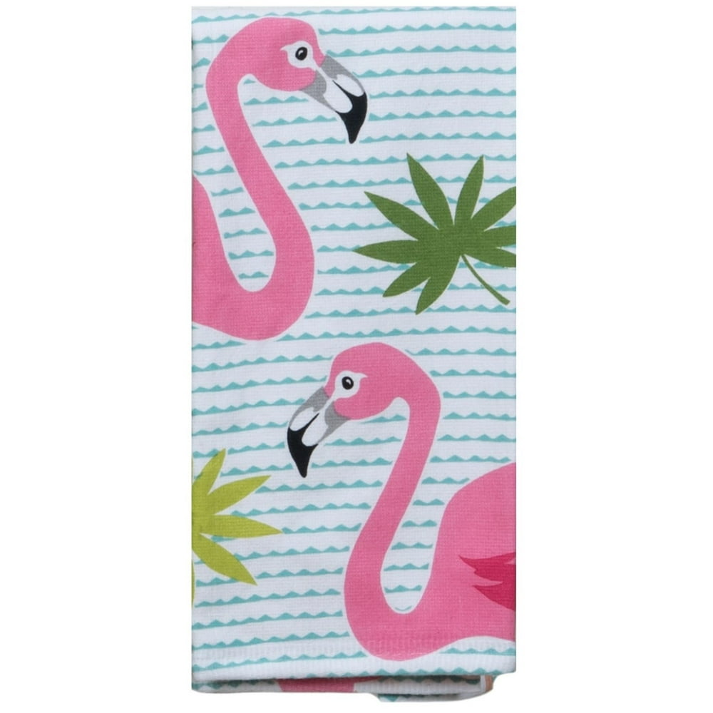 Pink Flamingos Dual Purpose Terry Kitchen Dish Towel Cotton Walmart