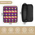 thumbnail image 2 of Hair Tools Storage with Heat Resistant Mat- Red and Blue Stripes Printed Curling Iron Travel Bag/Flat Iron Case for Women, 2 of 8